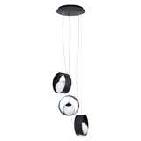 Eglo Lighting CAMARGO pendant light black structured powder-coat finish