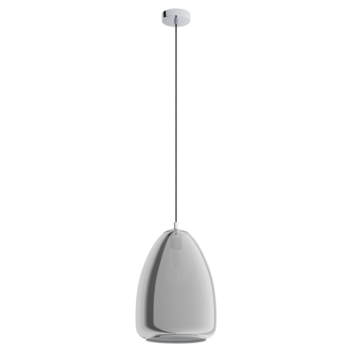 Eglo Lighting ALOBRASE pendant organically shaped glass