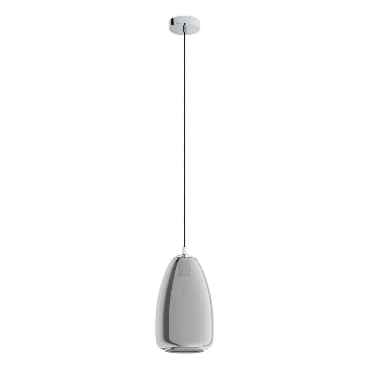 Eglo Lighting ALOBRASE pendant organically shaped glass