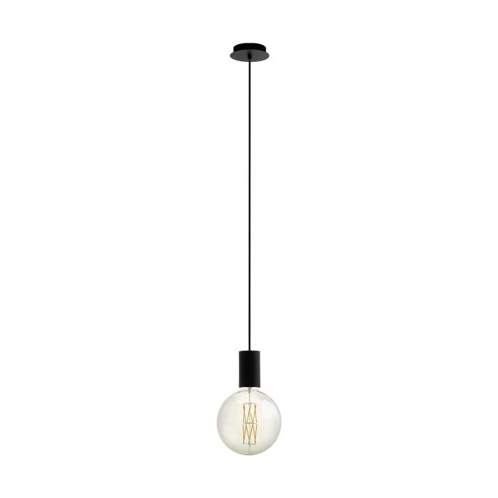 Eglo Lighting Pozueta 40W E27 Black Pendant Light