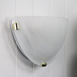 Oriel Lighting REMO WALL Alabaster Glass Wall Light with Clips