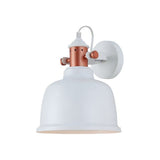 CLA Alta Interior Adjustable Bell with Copper Hightlights Wall Lamps