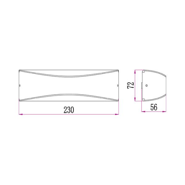 CLA APIS Exterior LED Surface Mounted Wall Lights IP65