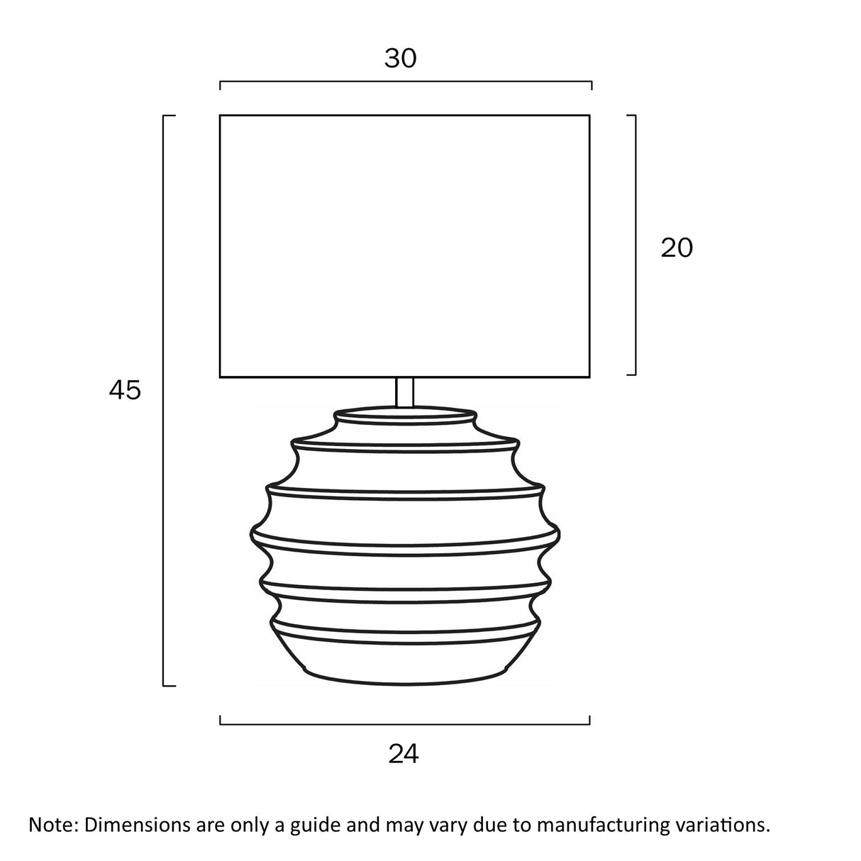 Telbix Aras Ceramic Table Lamp