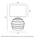 Telbix Aras Ceramic Table Lamp