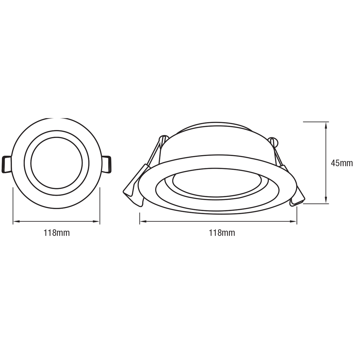 Martec Tradetec Arte 10W Tricolour LED Downlight