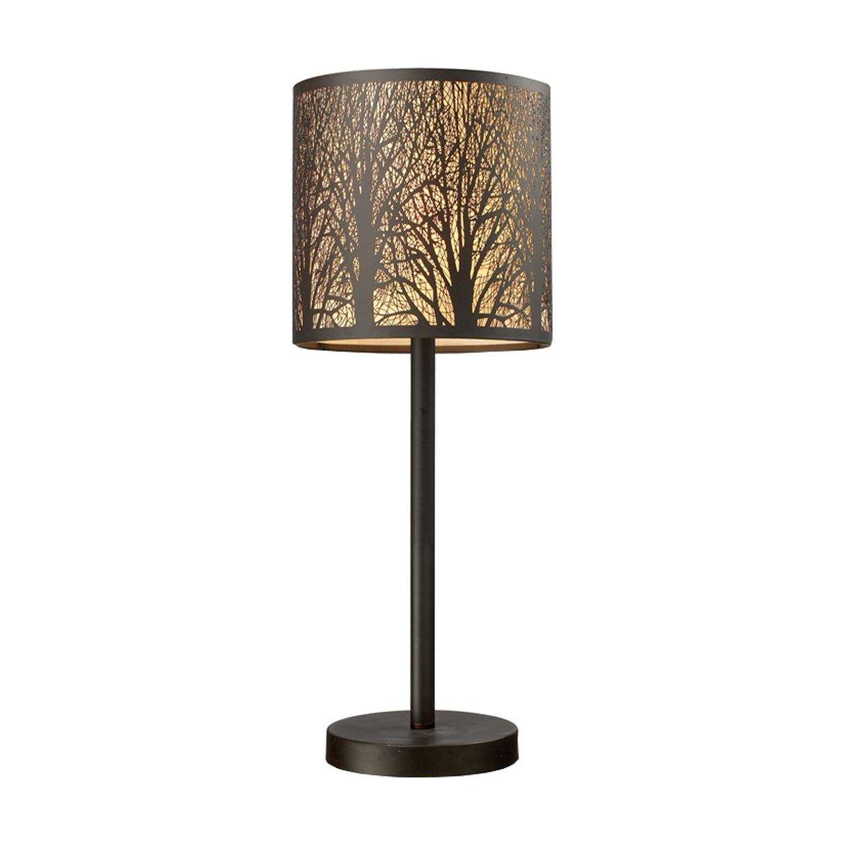 CLA AUTUMN Aged Bronze with Amber Lining Table Lamps