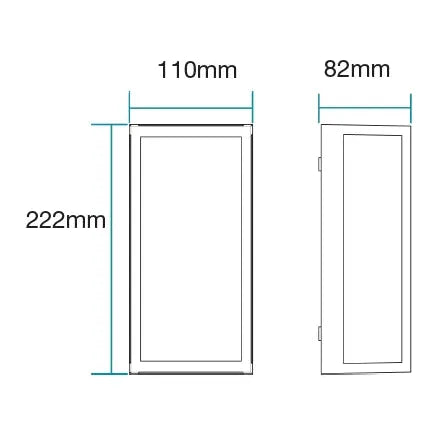 Martec Ashton 10W Tricolour LED Wall Light