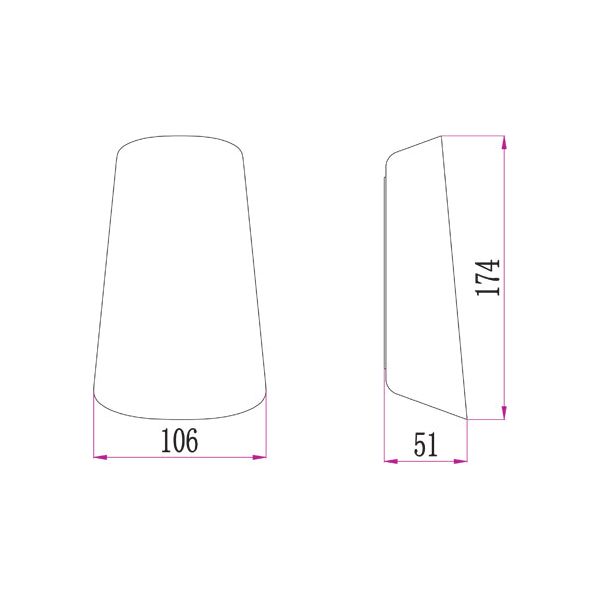 CLA BES Exterior LED Surface Mounted Up/Down Wall Lights IP65