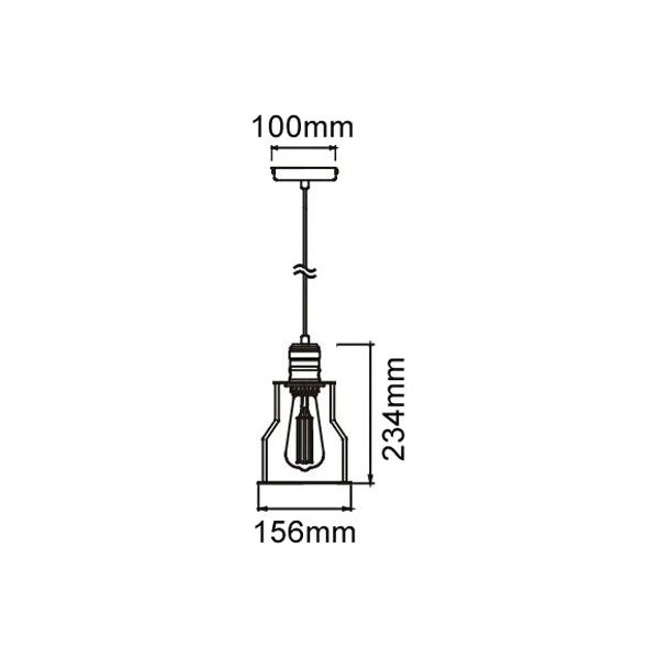 CLA Blackband Black Iron Cage Pendant Lights