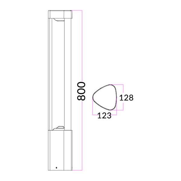 CLA BOL Exterior LED Bollard Lights IP54