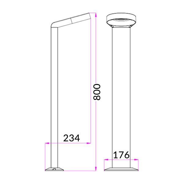 CLA BOL Exterior LED Bollard Lights IP54