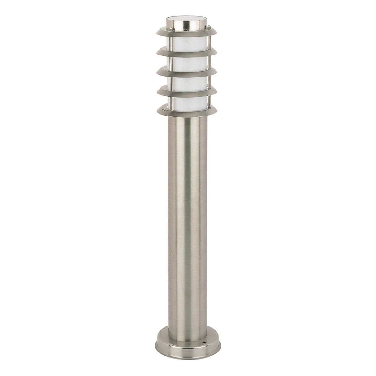 CLA BORDA Exterior E27 S/M Louvred Bollard Lights Stainless Steel IP44