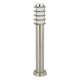 CLA BORDA Exterior E27 S/M Louvred Bollard Lights Stainless Steel IP44