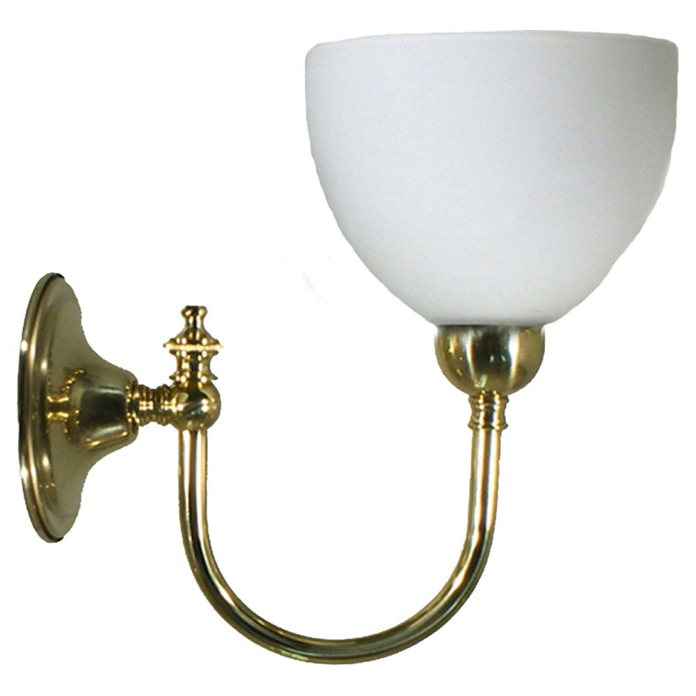 Lighting Inspiration Loxton 1Lt Wall Bracket Brass Decatron