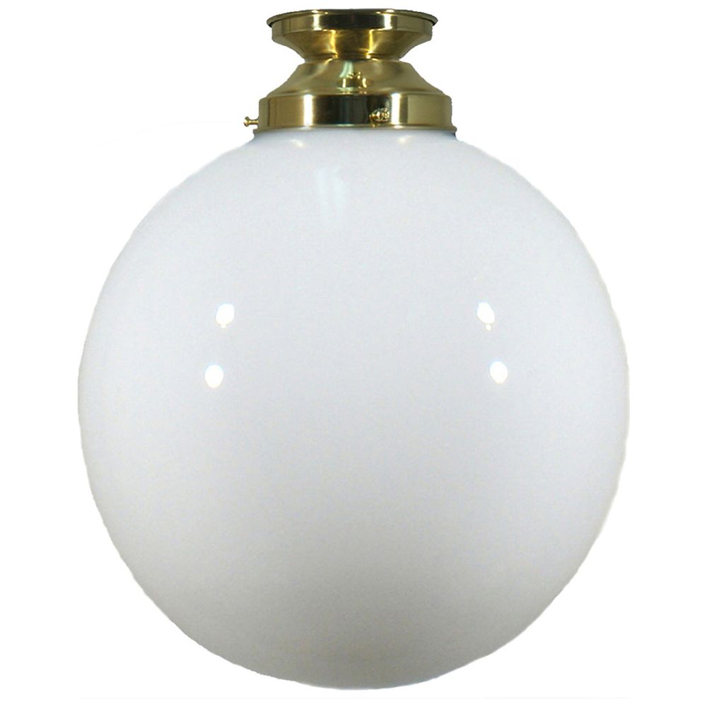 Lighting Inspiration Sphere Opal Batten Fix Light Brass