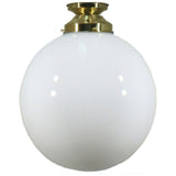 Lighting Inspiration Sphere Opal Batten Fix Light Brass