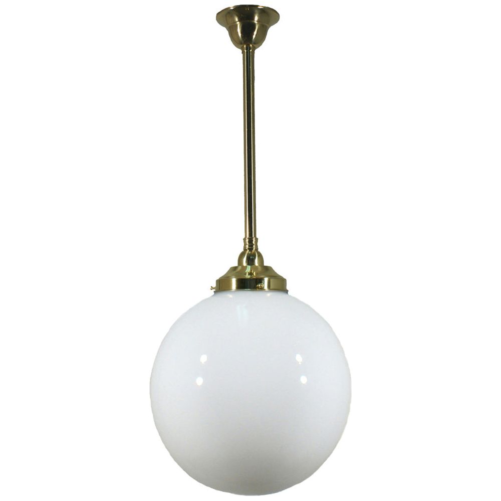 Lighting Inspiration Sphere Rod Pendant Brass