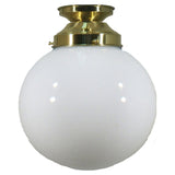 Lighting Inspiration Sphere Opal Batten Fix Light Brass