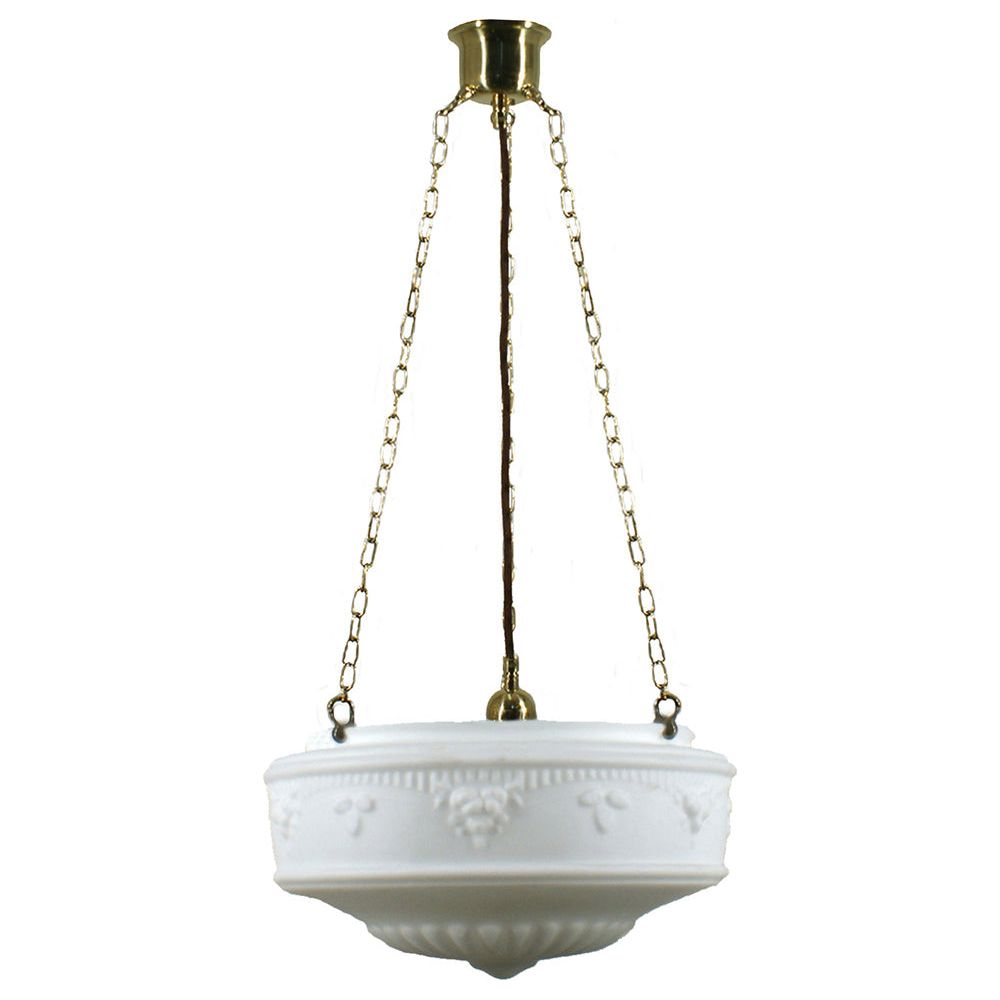 Lighting Inspiration Senator Opal Matt 3 Chain Susp Brass