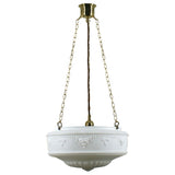 Lighting Inspiration Senator Opal Matt 3 Chain Susp Brass