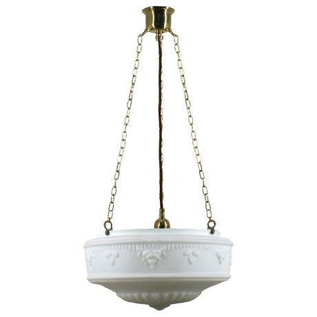 Lighting Inspiration Senator Opal Matt 3 Chain Susp Brass