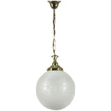 Lighting Inspiration Sphere & Sheffield Single Chain Susp Brown Cord Brass