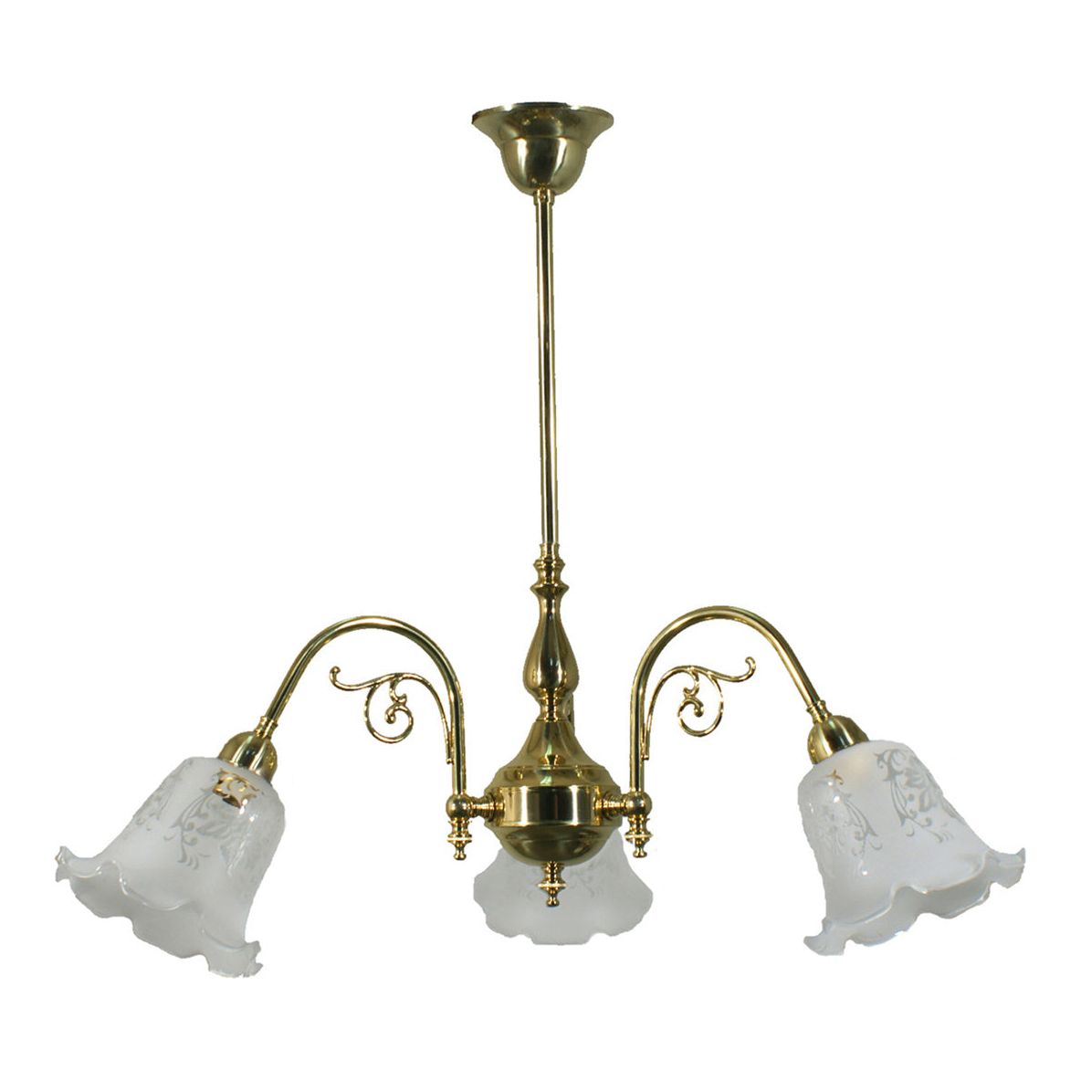 Lighting Inspiration Victoriana 3Lt Pendant Brass