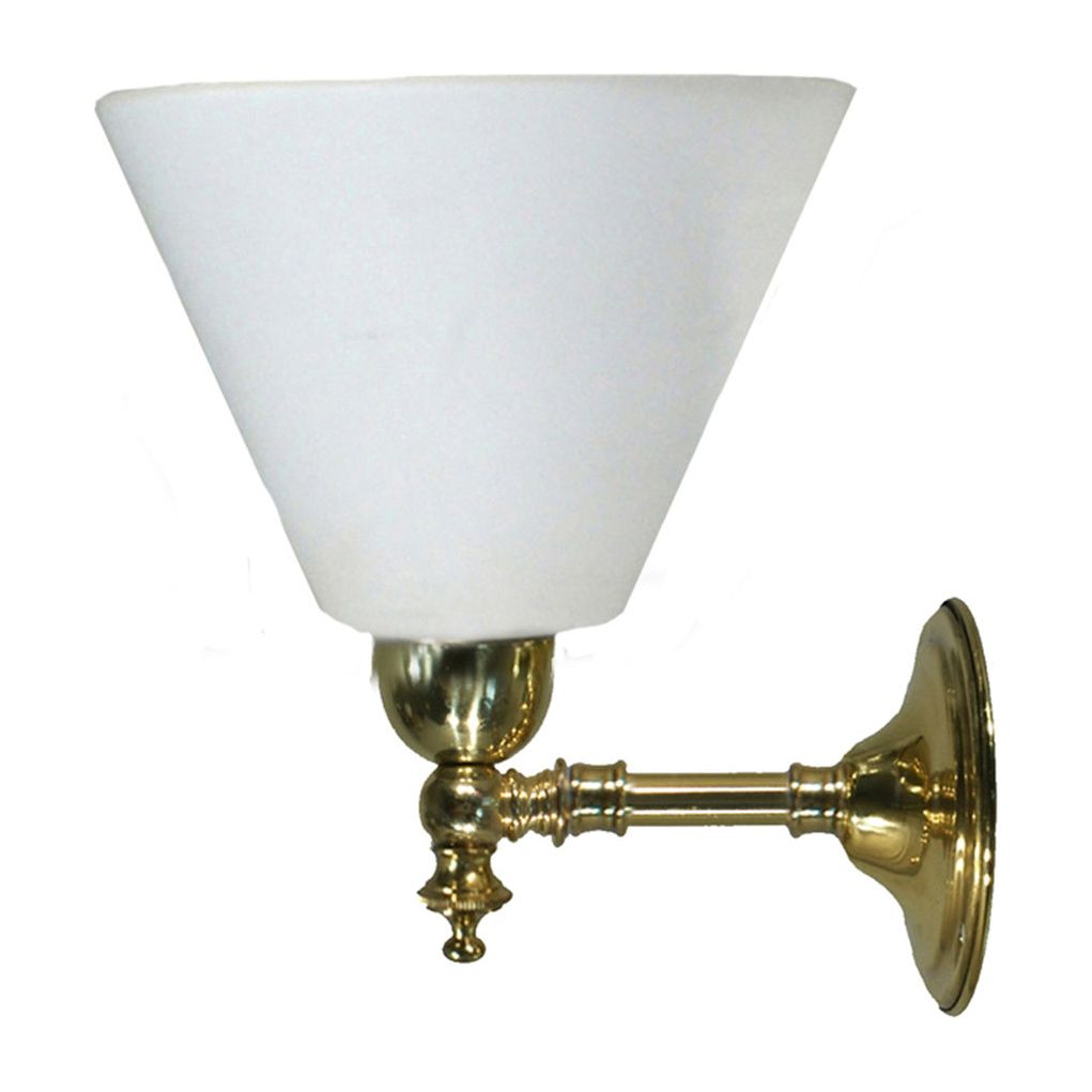 Lighting Inspiration Waubra 1Lt Wall Bracket Brass Cono