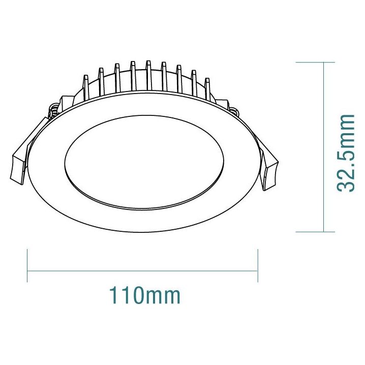 Martec Blitz II 10W Tricolour LED Downlight