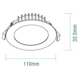 Martec Blitz II 10W Tricolour LED Downlight