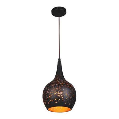 CLA Celeste Black with Gold Interior Pendant Lights