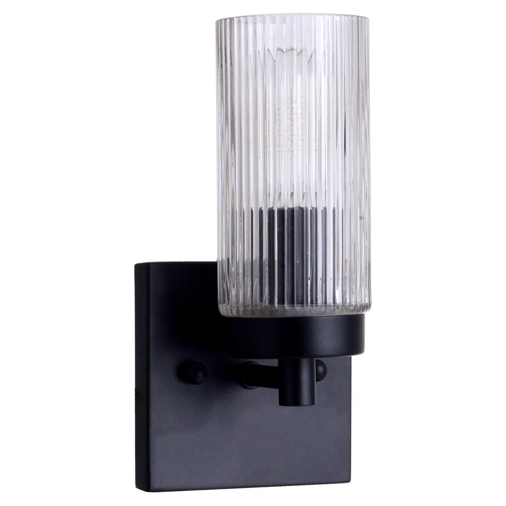 Lighting Inspiration Chester 1 Lt Wall Bracket Black