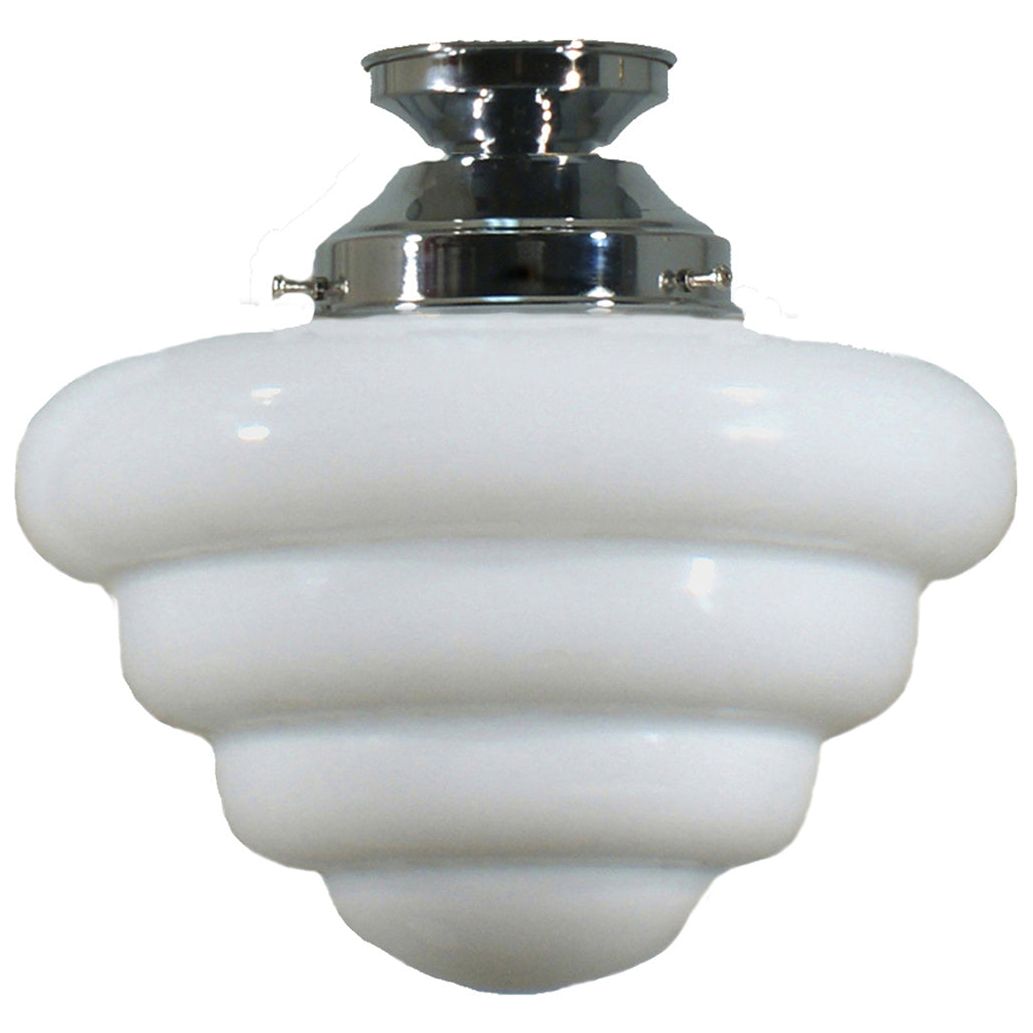 Lighting Inspiration Beehive 10'' Opal Batten Fix Light Chrome