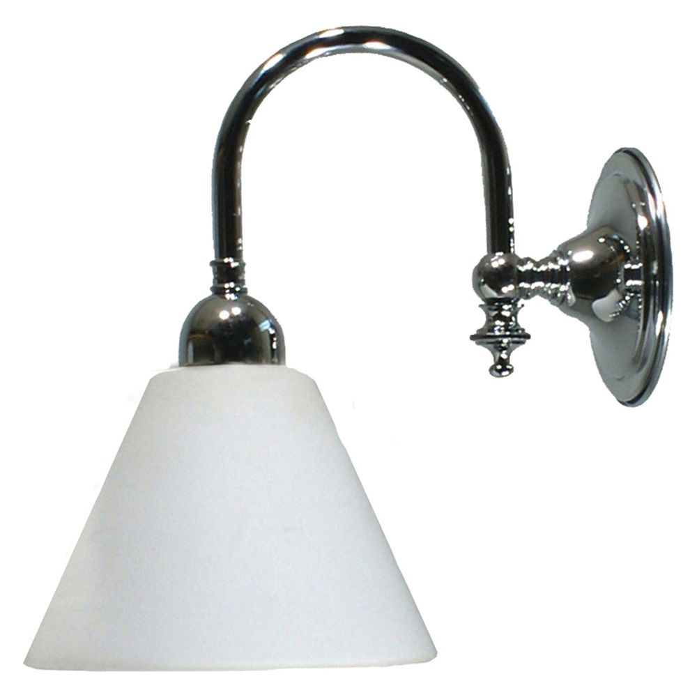 Lighting Inspiration Loxton 1Lt Wall Bracket Chrome Cono