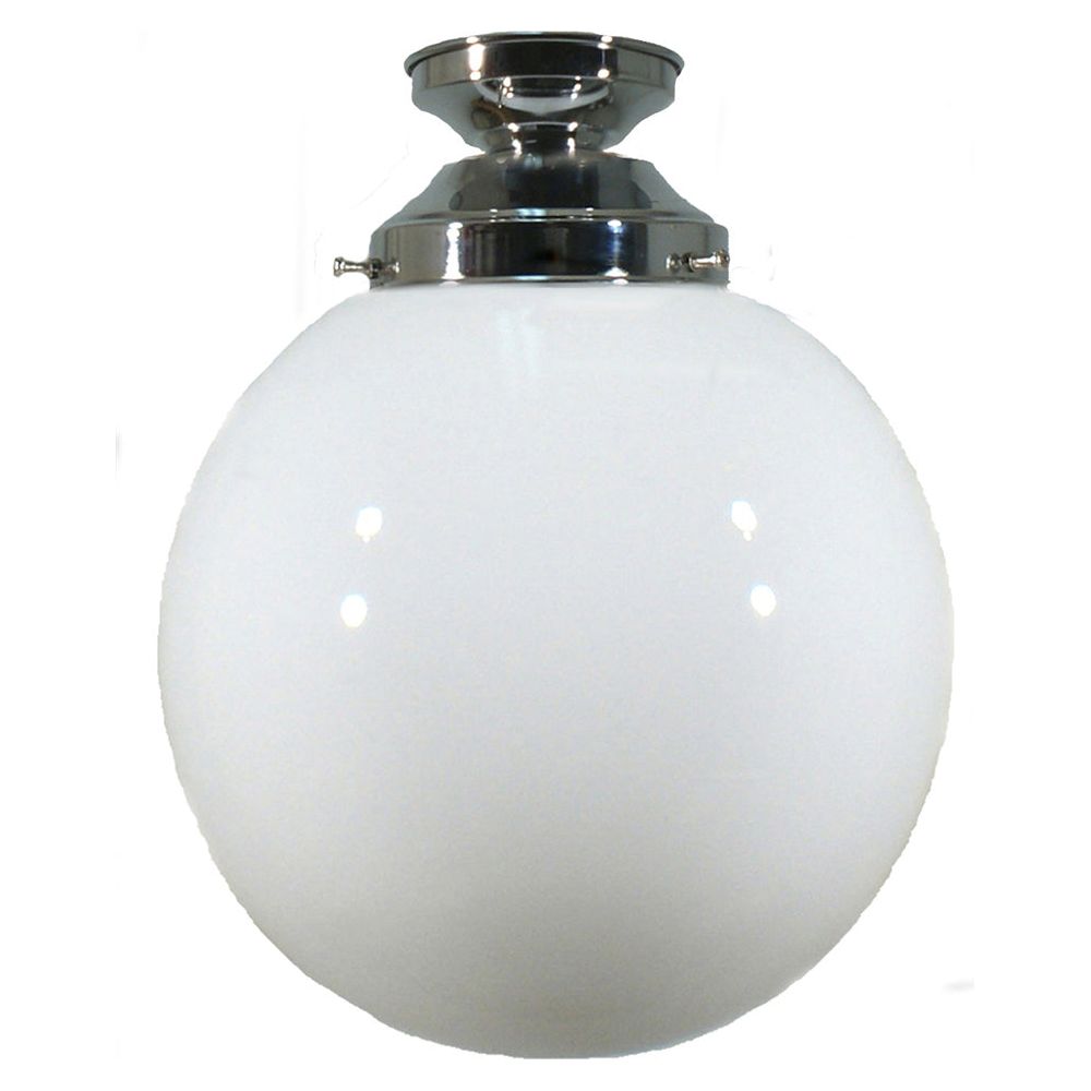 Lighting Inspiration Sphere Opal Batten Fix Light Chrome