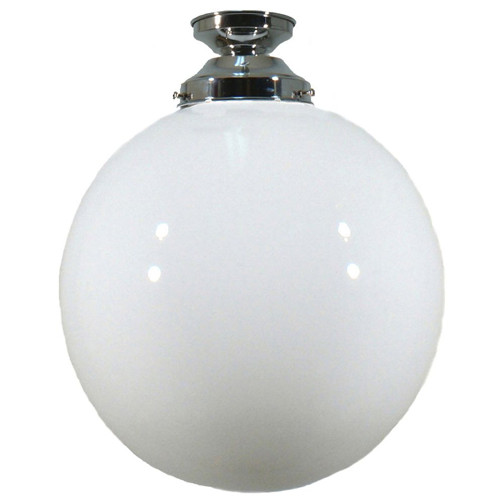 Lighting Inspiration Sphere Opal Batten Fix Light Chrome