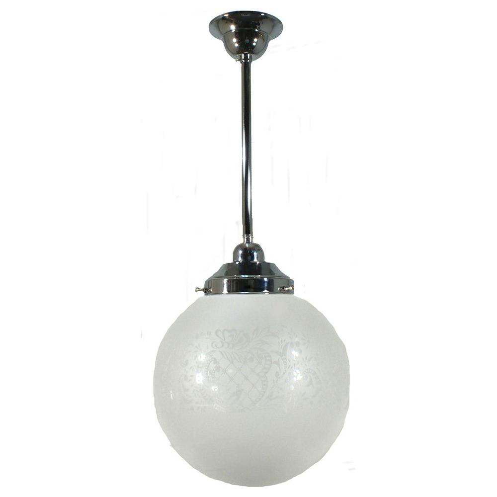 Lighting Inspiration Sheffield 10'' Rod Pendant 1/2'' Half Meter Chrome