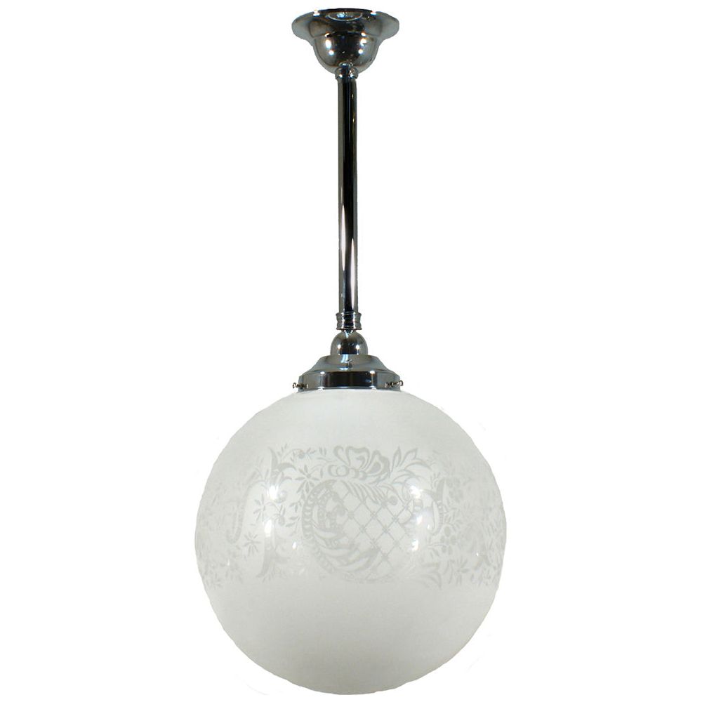 Lighting Inspiration Sheffield 12'' Rod Pendant 3/4'' Half Meter Chrome