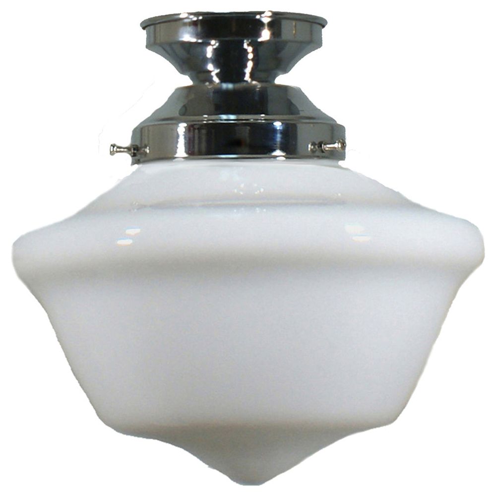 Lighting Inspiration Victorian Schoolhouse Opal Batten Fix Light Chrome