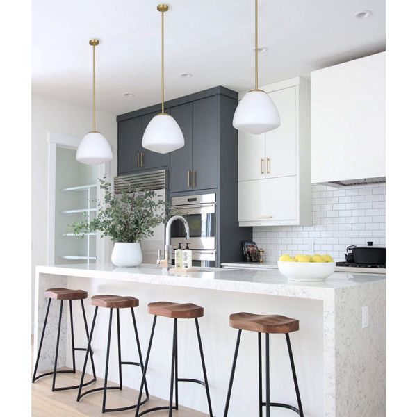 CLA CIOTOLA Interior Tipped Dome Frosted Glass Pendant Lights