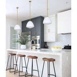 CLA CIOTOLA Interior Tipped Dome Frosted Glass Pendant Lights