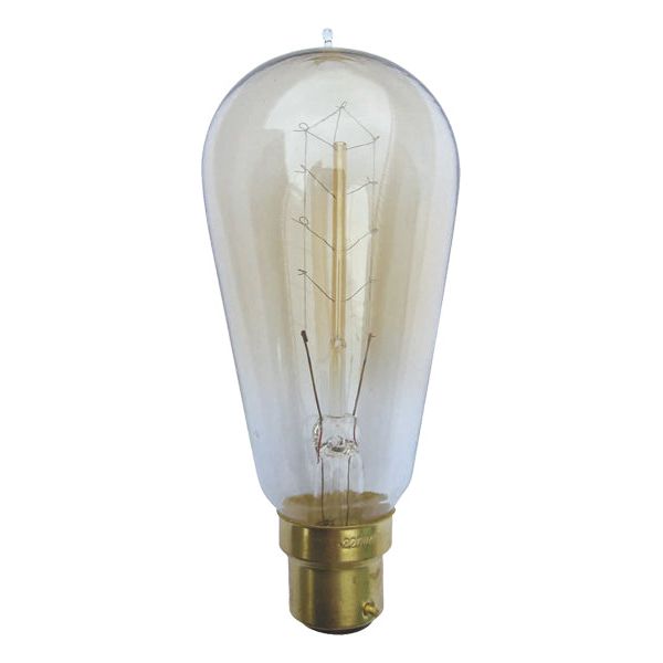 CLA ST57 Pear 25W 2800K Carbon Filament Globes