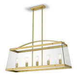 Telbix COLAIR 5 Lights Solid Brass Pendant