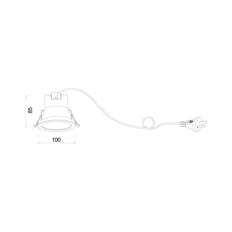 CLA Comet LED Tri-CCT Dimmable Gimbal Low Glare Recessed Downlights