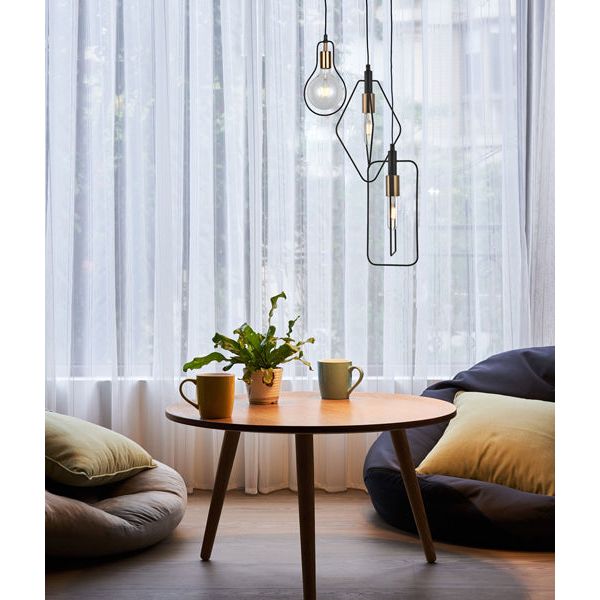 CLA CONTOUR Interior Black Wire Pendant Lights