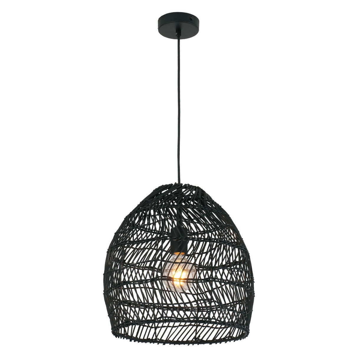 CLA COUP Rattan Ellipse Pendant Light