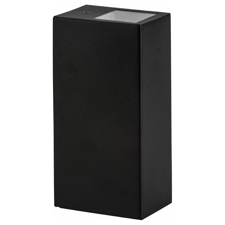 3A Lighting Square Up & Down Wall Pillar Light Black AL5608