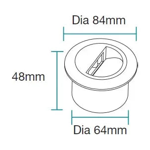 Martec Circa 3W Recessed LED Wall Light