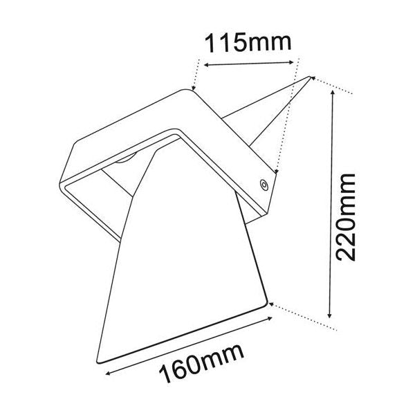 CLA CITY DAVOS LED Surface Mounted Interior 6W Wall Lights